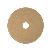 Tan Burnishing Floor Pads, 19" Diameter, 5-carton