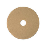 Tan Burnishing Floor Pads, 19" Diameter, 5-carton