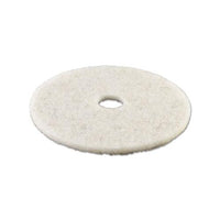 Natural White Burnishing Floor Pads, 21" Diameter, 5-carton