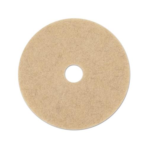 Natural Hog Hair Burnishing Floor Pads, 21" Diameter, 5-carton