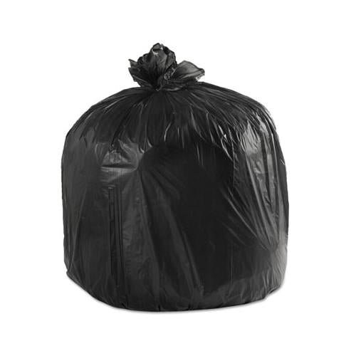 Low-density Waste Can Liners, 45 Gal, 0.6 Mil, 40" X 46", Black, 100-carton