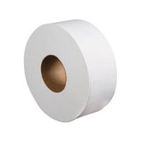 Jumbo Roll Bathroom Tissue, Septic Safe, 2-ply, White, 3.4" X 1000 Ft, 12 Rolls-carton