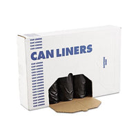 Low-density Waste Can Liners, 56 Gal, 0.6 Mil, 43" X 47", Black, 100-carton