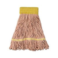 Super Loop Wet Mop Head, Cotton-synthetic Fiber, 5" Headband, Small Size, Orange, 12-carton