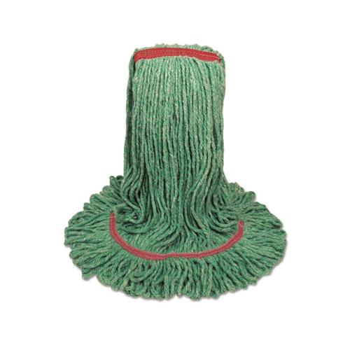 Mop Head, Premium Standard Head, Cotton-rayon Fiber, Large, Green