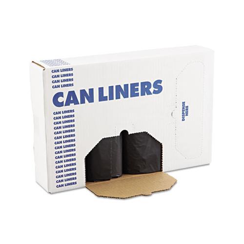 Low Density Repro Can Liners, 56 Gal, 1.2 Mil, 43" X 47", Black, 100-carton