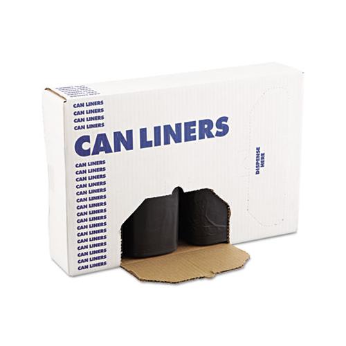 Low Density Repro Can Liners, 60 Gal, 1.2 Mil, 38" X 58", Black, 100-carton