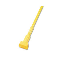 Plastic Jaws Mop Handle For 5 Wide Mop Heads, 60" Aluminum Handle, Yellow