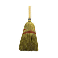 Maid Broom, Mixed Fiber Bristles, 55" Long, Natural