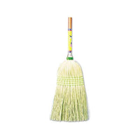 Parlor Broom, Corn Fiber Bristles, 55" Wood Handle, Natural, 12-carton