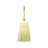 Parlor Broom, Corn Fiber Bristles, 55" Wood Handle, Natural, 12-carton