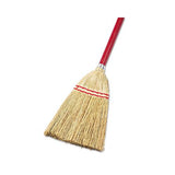 Lobby-toy Broom, Corn Fiber Bristles, 39" Wood Handle, Red-yellow, 12-carton