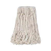 Banded Cotton Mop Head, #24, White, 12-carton