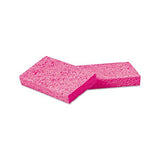 Small Cellulose Sponge, 3 3-5 X 6 1-2", 9-10" Thick, Pink, 2-pack, 24 Packs-ct