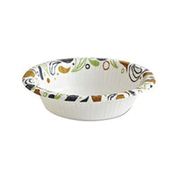 Deerfield Printed Paper Bowl, 12 Oz, Coated-soak Proof, 125 Bowls-pack, 8 Pks-ct