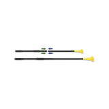 Two-piece Metal Handle With Plastic Jaw Head, 59" Handle, Black-yellow