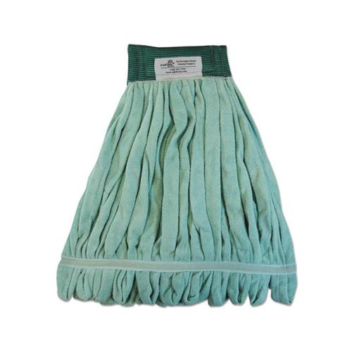 Microfiber Looped-end Wet Mop Head, Medium, Green