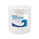 Hydrospun Wipers, White, 10 X 13, 1100-roll