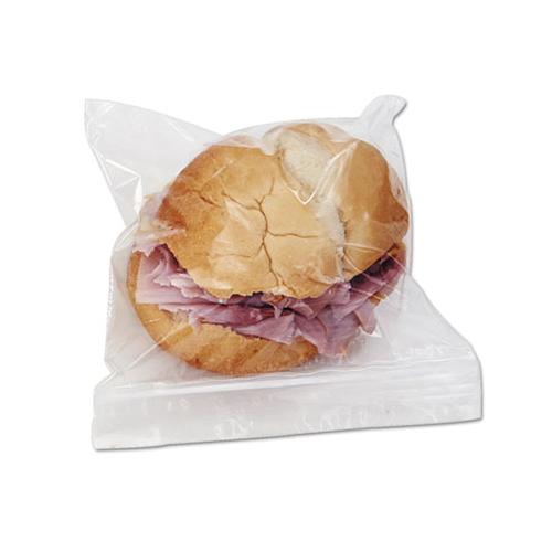 Reclosable Food Storage Bags, Sandwich, 1.15 Mil, 6.5" X 5.89", Clear, 500-box