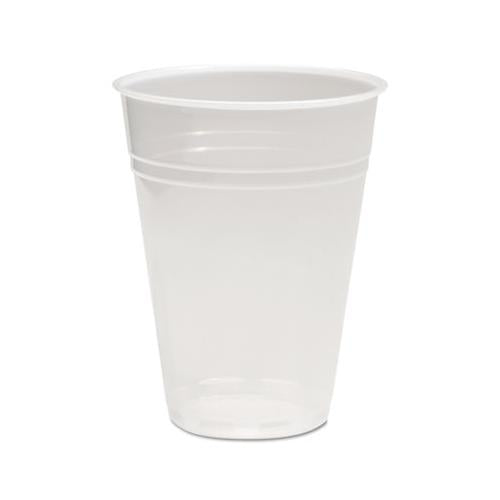 Translucent Plastic Cold Cups, 10oz, Polypropylene, 100-pack