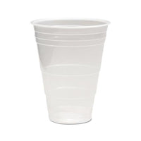 Translucent Plastic Cold Cups, 16oz, Polypropylene, 50-pack