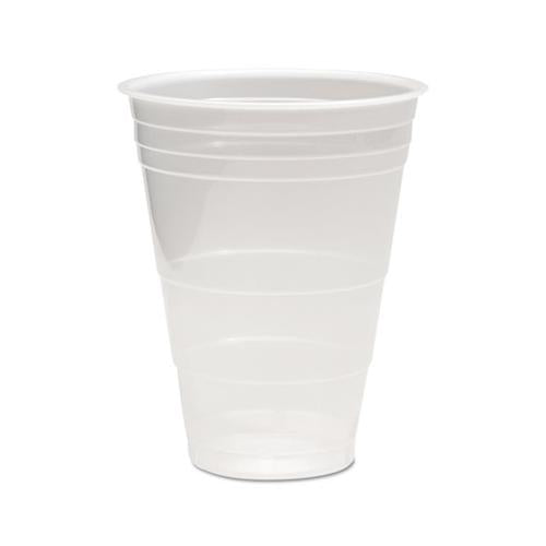 Translucent Plastic Cold Cups, 16oz, Polypropylene, 50-pack