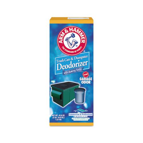 Trash Can And Dumpster Deodorizer With Baking Soda, Sprinkle Top, Original, Powder, 42.6 Oz Box, 9-carton