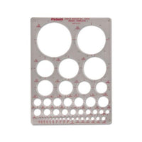 Templates, Circles, 7" X 10", Smoke