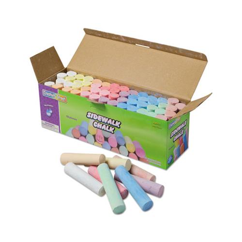 Sidewalk Chalk, 4 X 1 Dia. Jumbo Stick, 12 Assorted Colors, 52-set