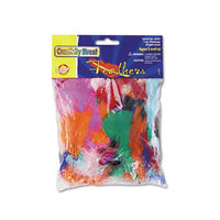 Bright Hues Feather Assortment, Bright Colors, 1 Oz Pack