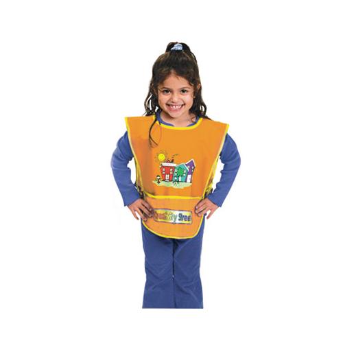 Kraft Artist Smock, Fits Kids Ages 3-8, Vinyl, One Size Fits All, Bright Colors