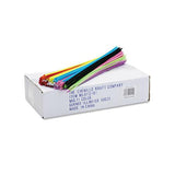 Regular Stems, 12" X 0.16", Metal Wire, Polyester, Assorted, 1,000-box