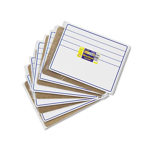 Dry-erase Student Boards, 12 X 9, Blue-white, 10-set