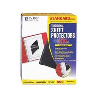 Traditional Polypropylene Sheet Protectors, Standard Weight, 11 X 8 1-2, 100-bx