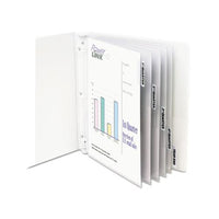 Sheet Protectors With Index Tabs, Heavy, Clear Tabs, 2", 11 X 8 1-2, 5-st