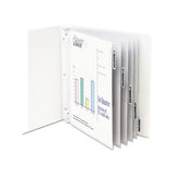 Sheet Protectors With Index Tabs, Heavy, Clear Tabs, 2", 11 X 8 1-2, 5-st