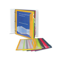 Binder Pocket With Write-on Index Tabs, 9.88 X 11.38, Assorted, 5-set