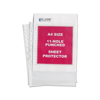 Standard Weight Poly Sheet Protectors, Clear, 2", 11 3-4 X 8 1-4, 50-bx