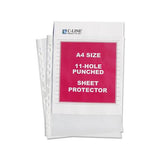 Standard Weight Poly Sheet Protectors, Clear, 2", 11 3-4 X 8 1-4, 50-bx
