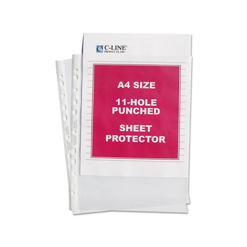 Standard Weight Poly Sheet Protectors, Clear, 2", 11 3-4 X 8 1-4, 50-bx