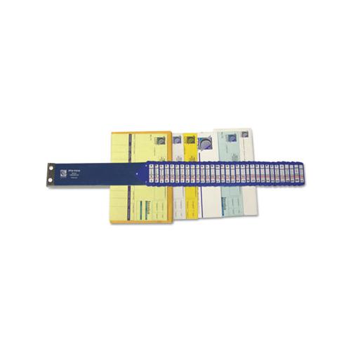 Heavy-duty Indexed Sorter, 31 Dividers, Alpha-numeric-months-dates-days, Letter-size, Blue Frame