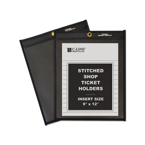 Shop Ticket Holders, Stitched, One Side Clear, 75 Sheets, 9 X 12, 25-box