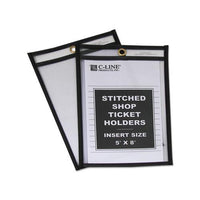 Shop Ticket Holders, Stitched, Both Sides Clear, 25 Sheets, 5 X 8, 25-box