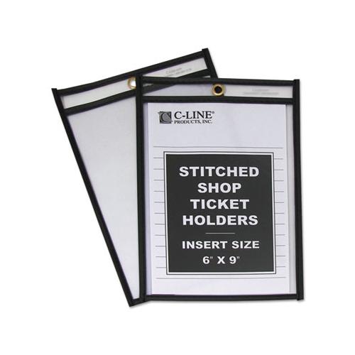 Shop Ticket Holders, Stitched, Both Sides Clear, 50 Sheets, 6 X 9, 25-box