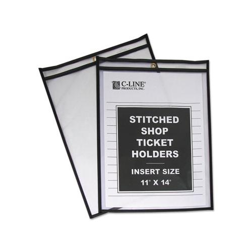 Shop Ticket Holders, Stitched, Both Sides Clear, 75 Sheets, 11 X 14, 25-box