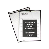 Shop Ticket Holders, Stitched, Both Sides Clear, 75", 11 X 17, 25-box