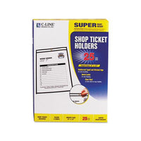 Shop Ticket Holders, Stitched, Both Sides Clear, 75 Sheets, 9 X 12, 25-box