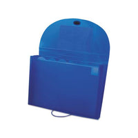 Expanding Files, 1.63" Expansion, 7 Sections, Letter Size, Blue
