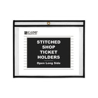 Shop Ticket Holders, Stitched, Sides Clear, 50 Sheets, 11 X 8 1-2, 25-box