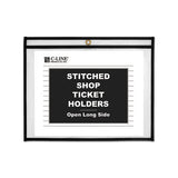Shop Ticket Holders, Stitched, Sides Clear, 50 Sheets, 11 X 8 1-2, 25-box